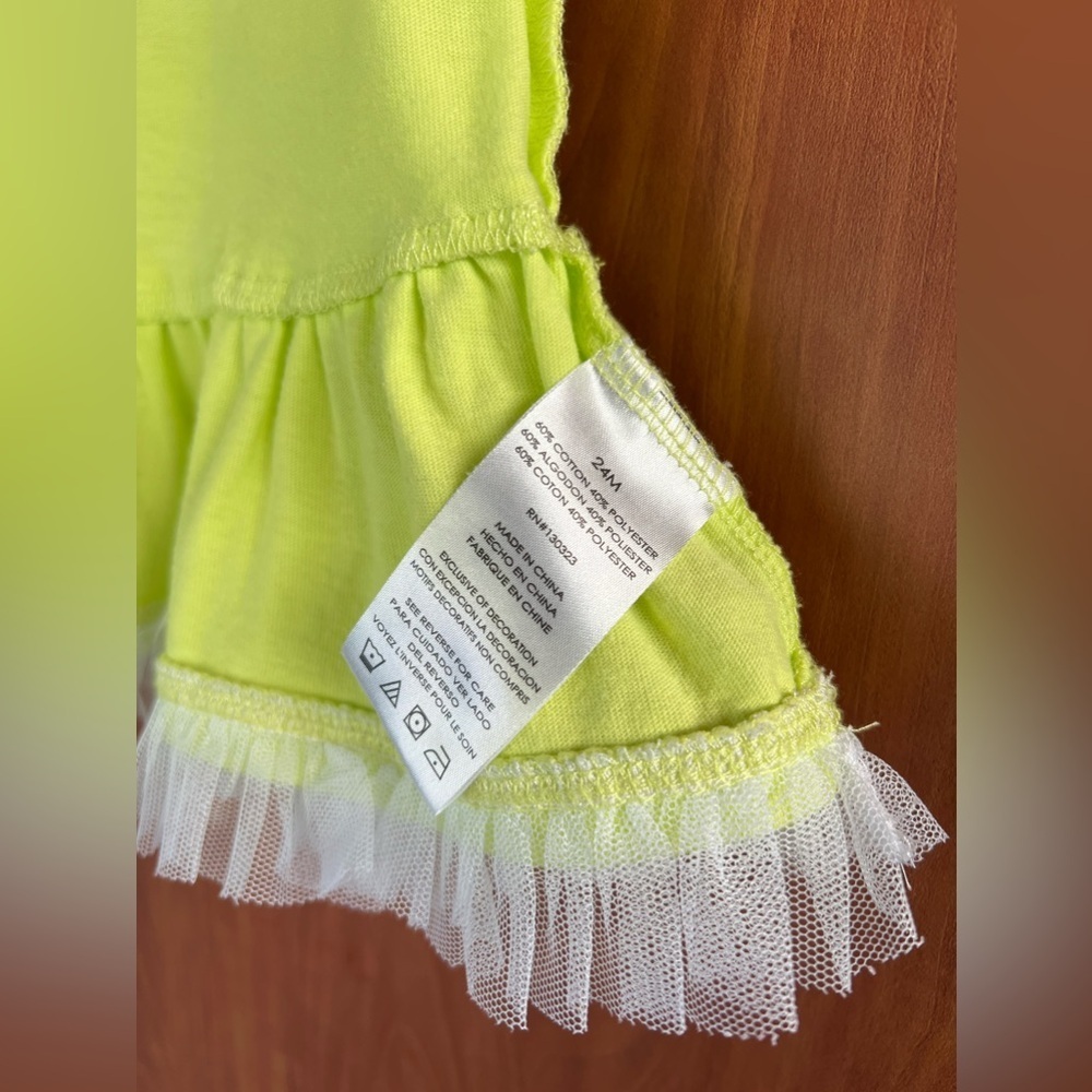 Kids Headquarters - Sleeveless ruffle girl top (Size 24m) - Picture 3 of 4